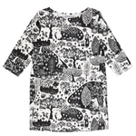 Moomin Womens' Dress Hilda Park, Black-White (10209567932703)