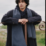 Hile Merino Scarf, Dark Blue