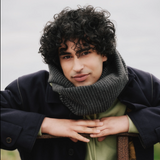 Hile Merino Scarf, Dark Blue