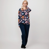 Moomin Women's Pyjamas Hilla, Calendula Dark blue