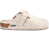 Hilma Wool Bland Slippers, Creme