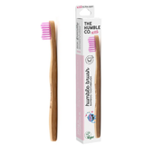 The Humble Brush Bamboo Toothbrush Kids Ultra Soft, Pink