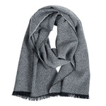 Huurre Merino Scarf, Black-Grey (10237456875807)