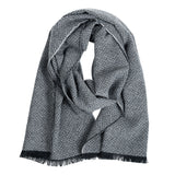 Huurre Merino Scarf, Black-Grey (10237456875807)