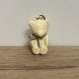 RE-LOVE Maileg Metal Ornament Teddy Bear, Off/White-Blue