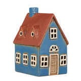 Nyhavn House Tealight Holder, Brown Door