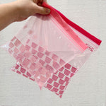 Ikea Istad Zip-Lock Bag, Red/Pink 2.5L and 1.2L (8774909493535)