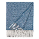 Ivy, 100% Wool Throw 130x170cm, Petrol