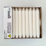 Ikea Jubla Unscented Chandelier Candle, White, 20cm, 50-Pack (8719194030367)