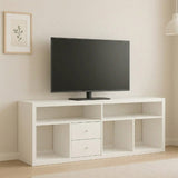 Ikea Kallax TV Bench, with 1 set of drawer inserts, White, 147x60cm