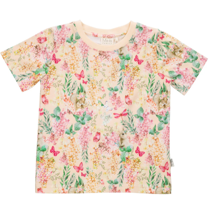 Ma-ia Lilacs Siren Kids' T-Shirt, Peach (10258227659039)