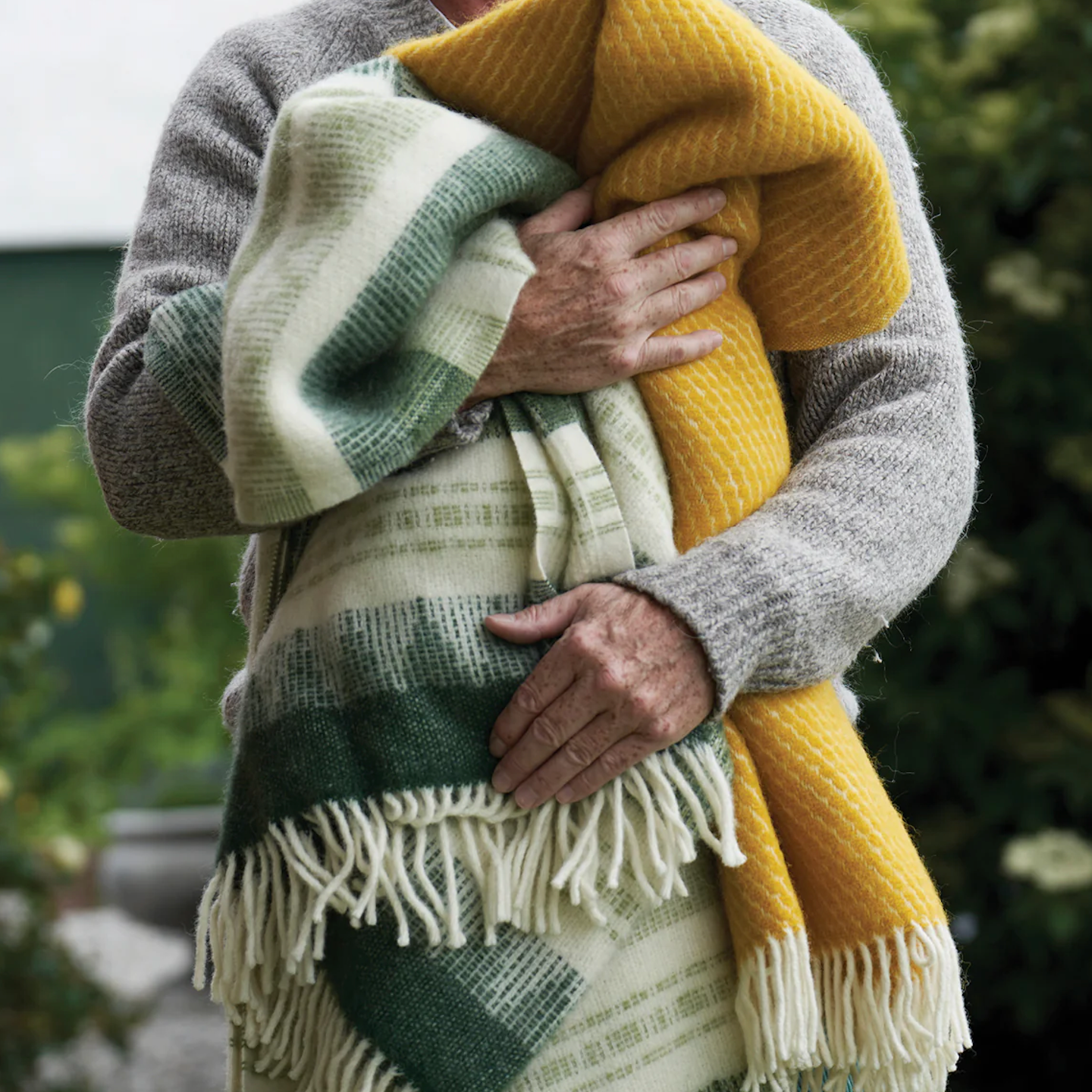 Klippan Freja 100% Swedish Wool Throw, Forest (10245789057311)