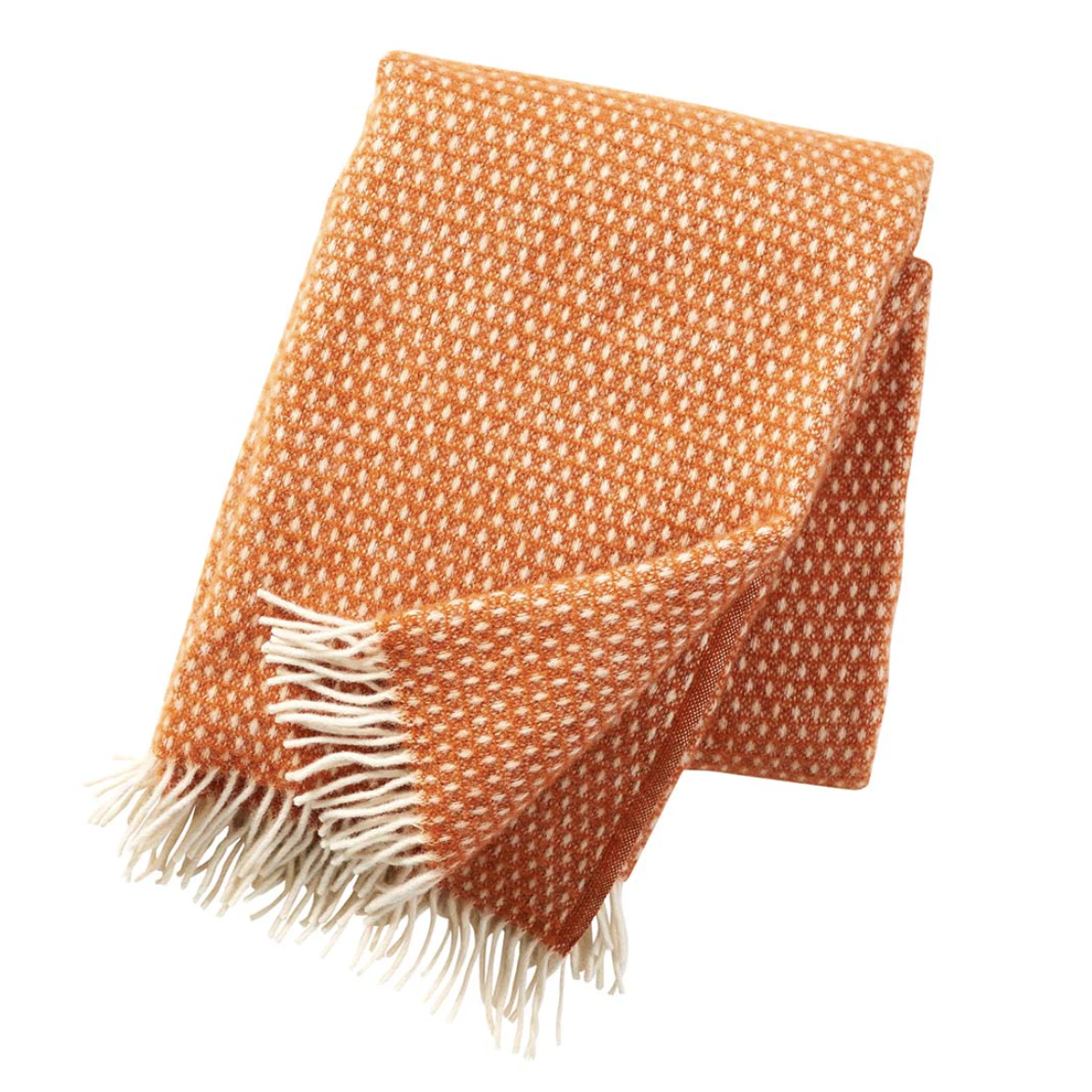 Klippan Knut 100% Wool Throw, Orange (10064174809375)