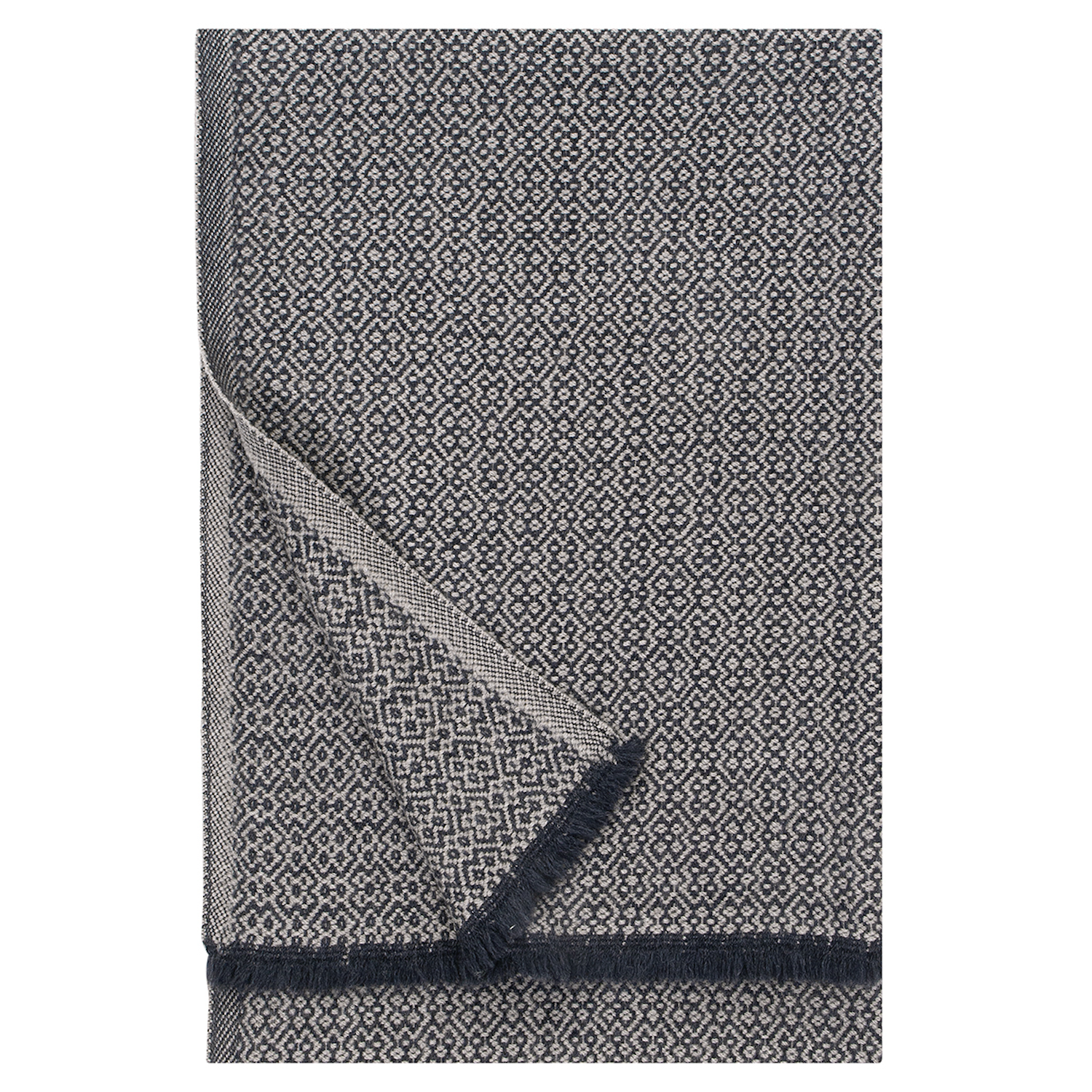 Koli Super Soft Merino Throw, Black-Beige (10238094672159)
