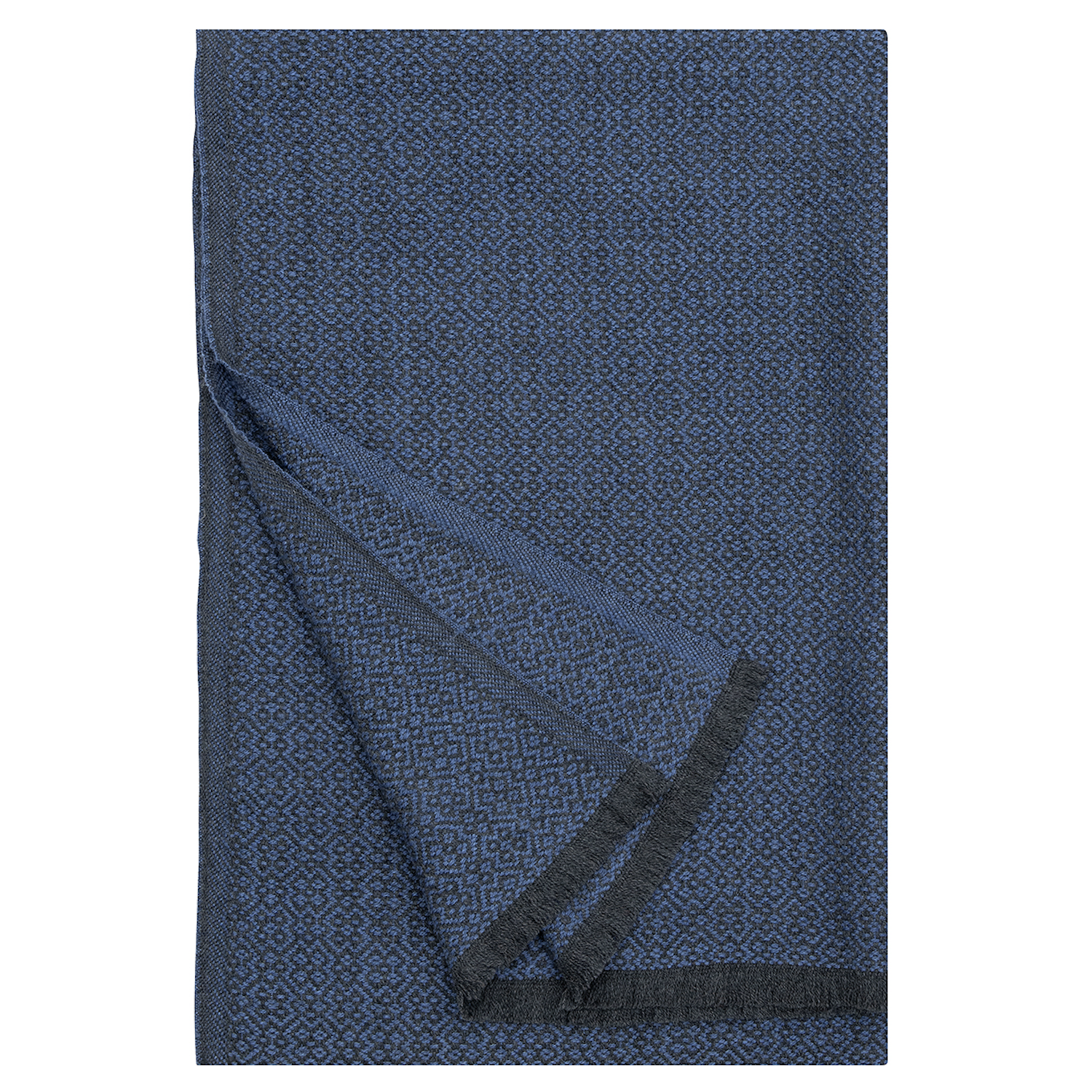 Koli Super Soft Merino Throw, Black-Blue (10238094770463)