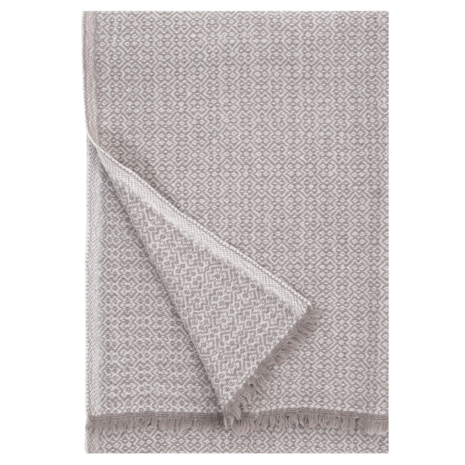 Koli Super Soft Merino Throw, Beige-White (10238094573855)