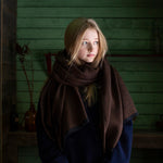 Koli Super Soft Merino Scarf, Black-Chocolate (10233139527967)