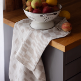 Code Koodi Washed Linen Tea Towel, White-Linen (10226662670623)