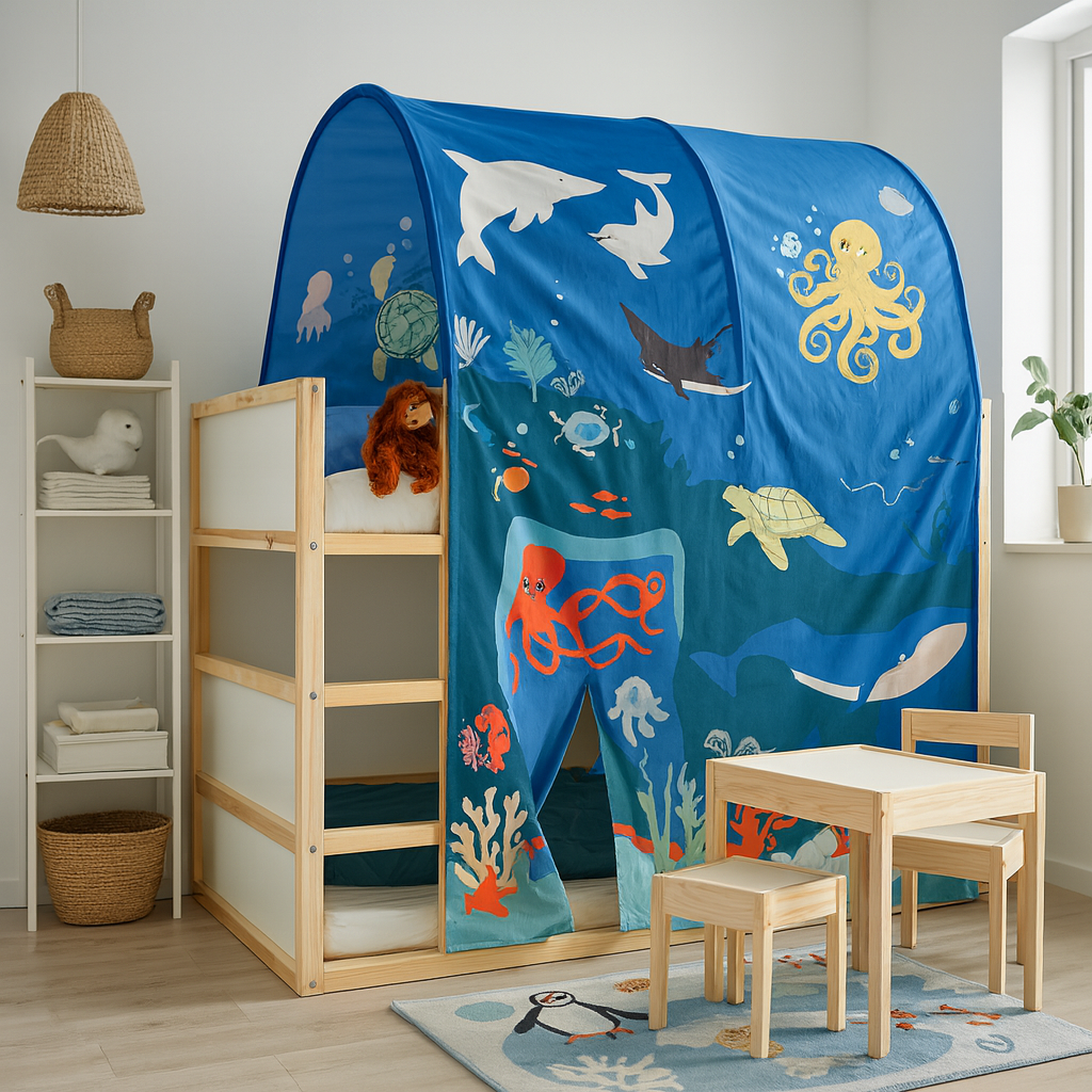 Ikea Kura Bed Tent, Sea Life (8101079286047)