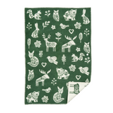 Klippan Premium Kurbits 100% Wool Baby Blanket, Green