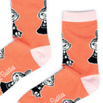 Little My Happiness Women's Socks, Red/Pink (9536208535839)