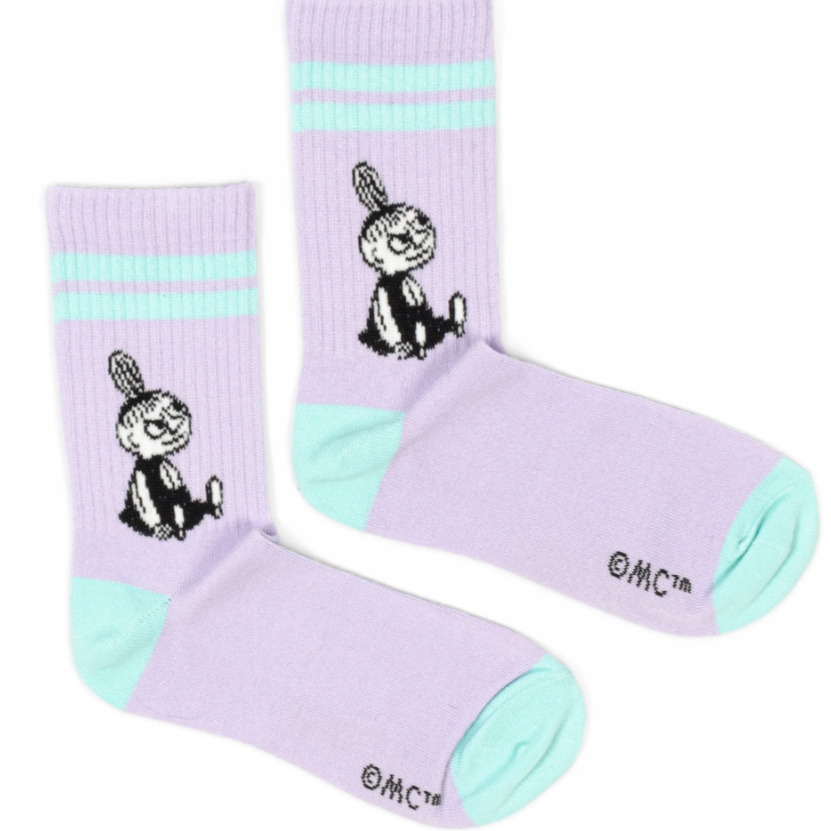 Little My Retro Tennis Women's Socks, Lilac (10254118453535)