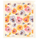 100% Biodegradable Dishcloth, Pansies