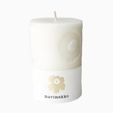 Marimekko Block Candle 10cm, Natural White