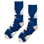 Moomintroll Fishing Men's Socks, Blue (9536182288671)