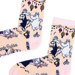 Moomin Party Women's Socks, Light Peach (9536203882783)