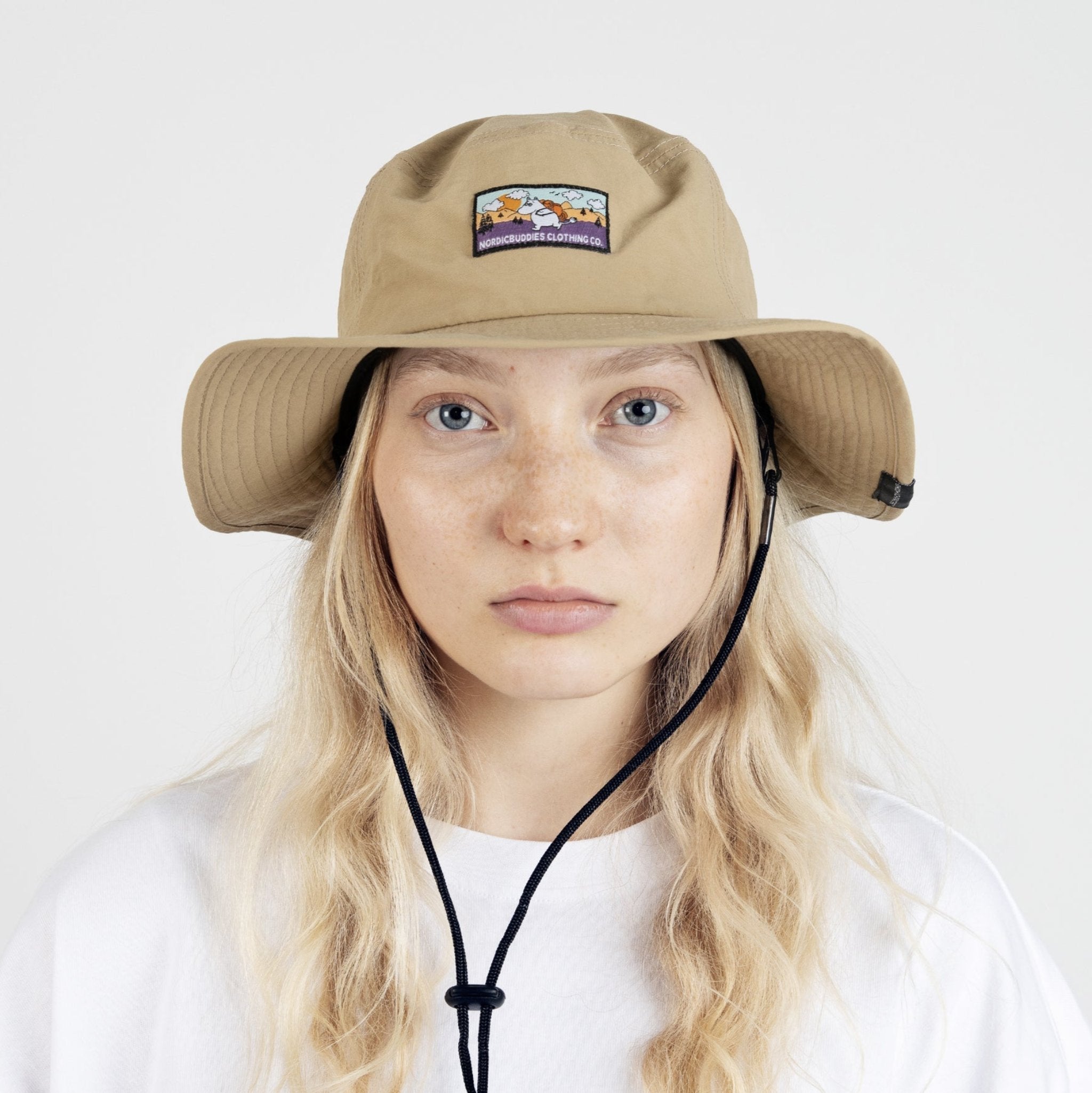 Moomintroll's Adventure Brimmer Hat, Beige (9538546172191)