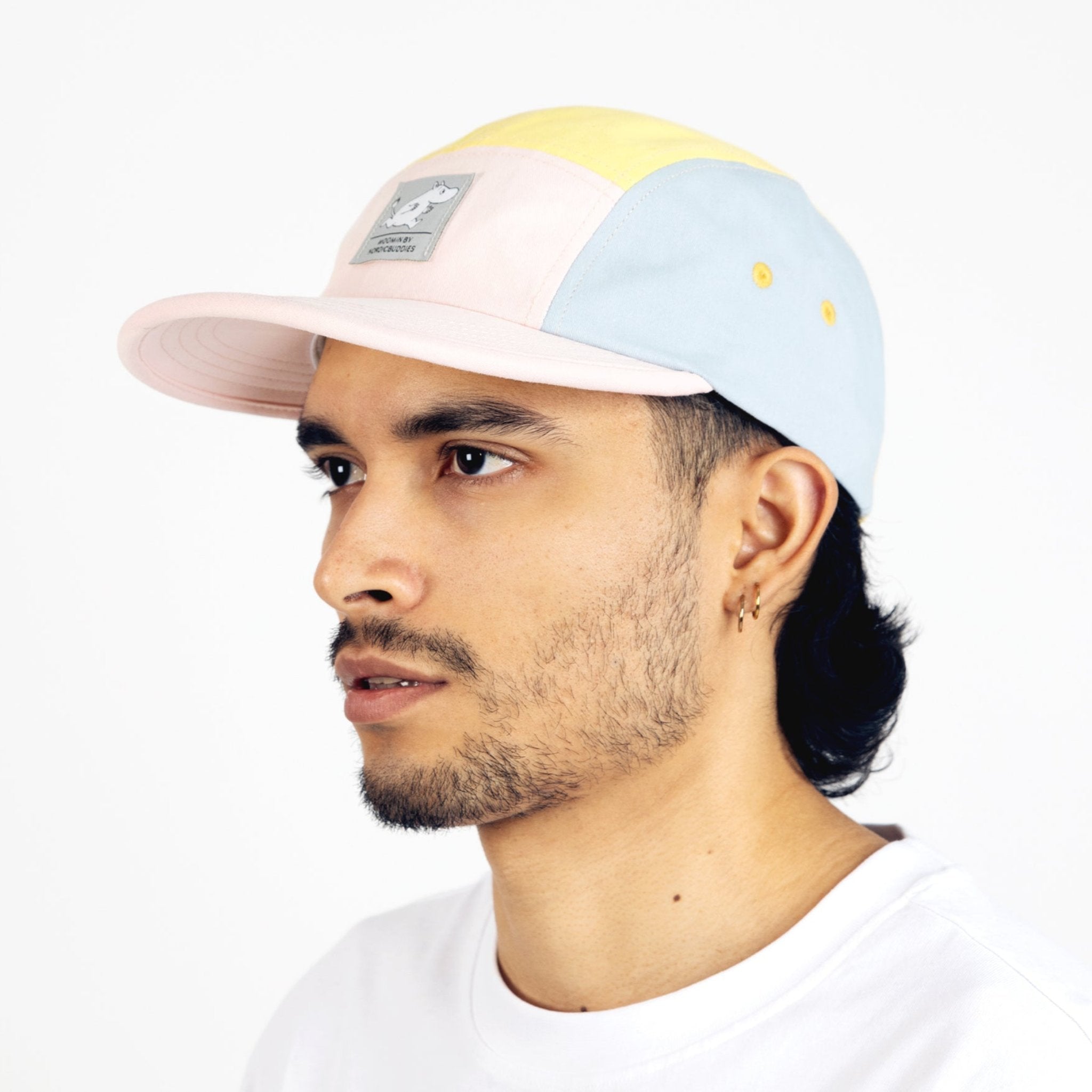 Moomintroll Five Panel Retro Cap, Multicolor/Light Pink (9538491810079)