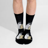 Moominpappa Reading Men Socks, Black (9536142016799)