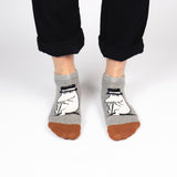 Moominpappa Wondering Men's Ankle Socks, Grey (9536751075615)