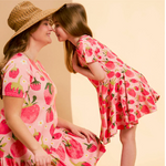 Ma-ia Fragola Strawberry Kids' Dress, Pink-Red (10258230706463)