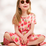 Ma-ia Fragola Strawberry Kids' Dress, Pink-Red (10258230706463)