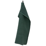 Maija Linen-Tencel Waffle Tea Towel, Black-Aspen Green (10238178132255)