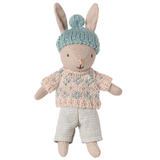 Maileg Winter Rabbit Micro, Sand-Mint