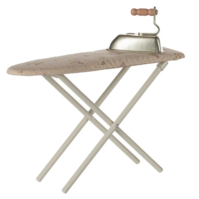Maileg Iron And Ironing Board Miniature Off White (10272690897183)