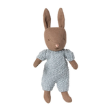 Maileg Rabbit Knitted Suit,  Brown-Blue