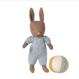 Maileg Rabbit Set Micro, Brown-Blue