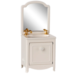 Maileg Miniature Sink Dresser & Mirror, Off White (10244238180639)