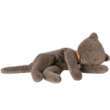 Maileg Sleeping Kitten Plush, Medium Grey