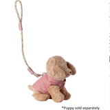 Maileg Puppy Supply Harness and Leash, Rose