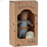 Maileg Rabbit Set Micro, Brown-Blue