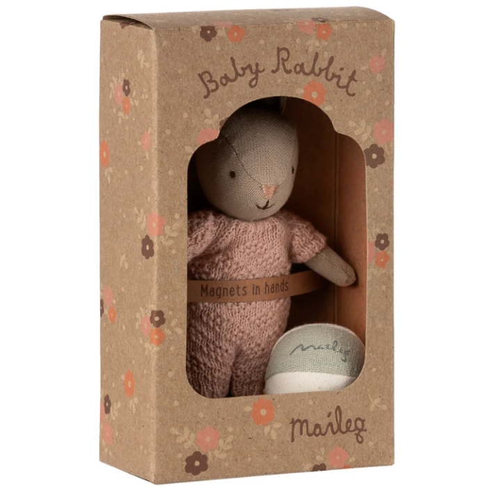 Mailer Danish Design Rabbit Maileg Rabbit Set Micro, Sand-Rose – Nordic Chill