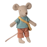 Maileg Little Brother Mouse with Bag ETA JULY