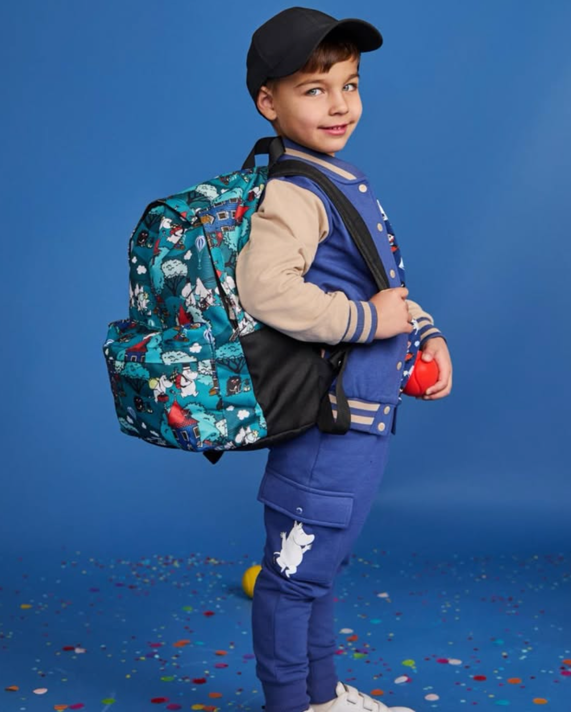 Moomin Nipsu Backpack Home Yard, Teal (10224814326047)