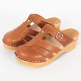 Mary Jane Clog Sandal, Cognac