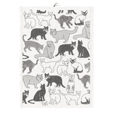 Matte Cat Tea Towel 35x50cm